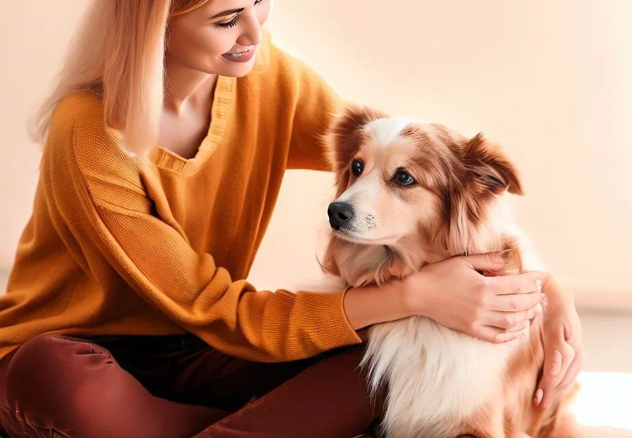 Jak nauczyć psa przytulania