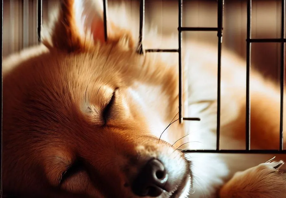 Jak nauczyć psa spania w klatce