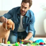 Jak nauczyć psa sprzątać zabawki