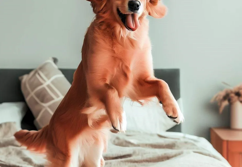 Jak nauczyć psa wskakiwać na łóżko